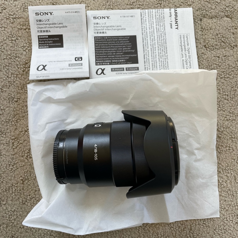Sony E-mount EPZ 18 - 105mm F4 G OSS